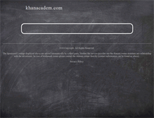 Tablet Screenshot of khanacadem.com